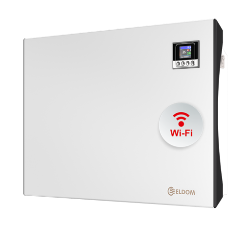 Конвектор ELDOM Galant RH01W15W-W, стенен, с електронно Wi-Fi управление, 1500W 